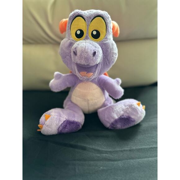 Disney Parks Figment Big Feet Plush Purple Dragon 10 1/2'' Doll - Picture 4 of 7